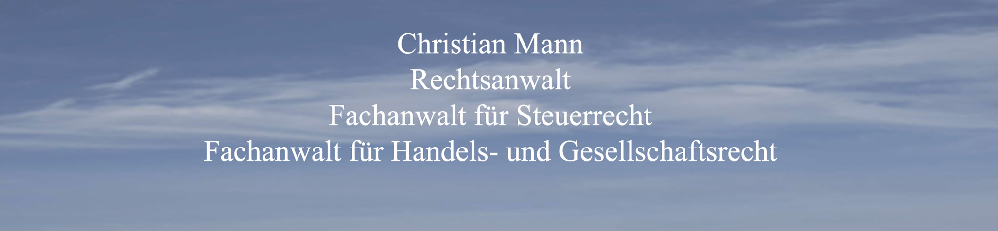 Christian Mann Rechtsanwalt